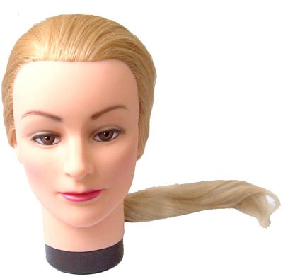 Голова-манекен тренировочная, «блондинка», натуральные волосы 50-60см, DEWAL
